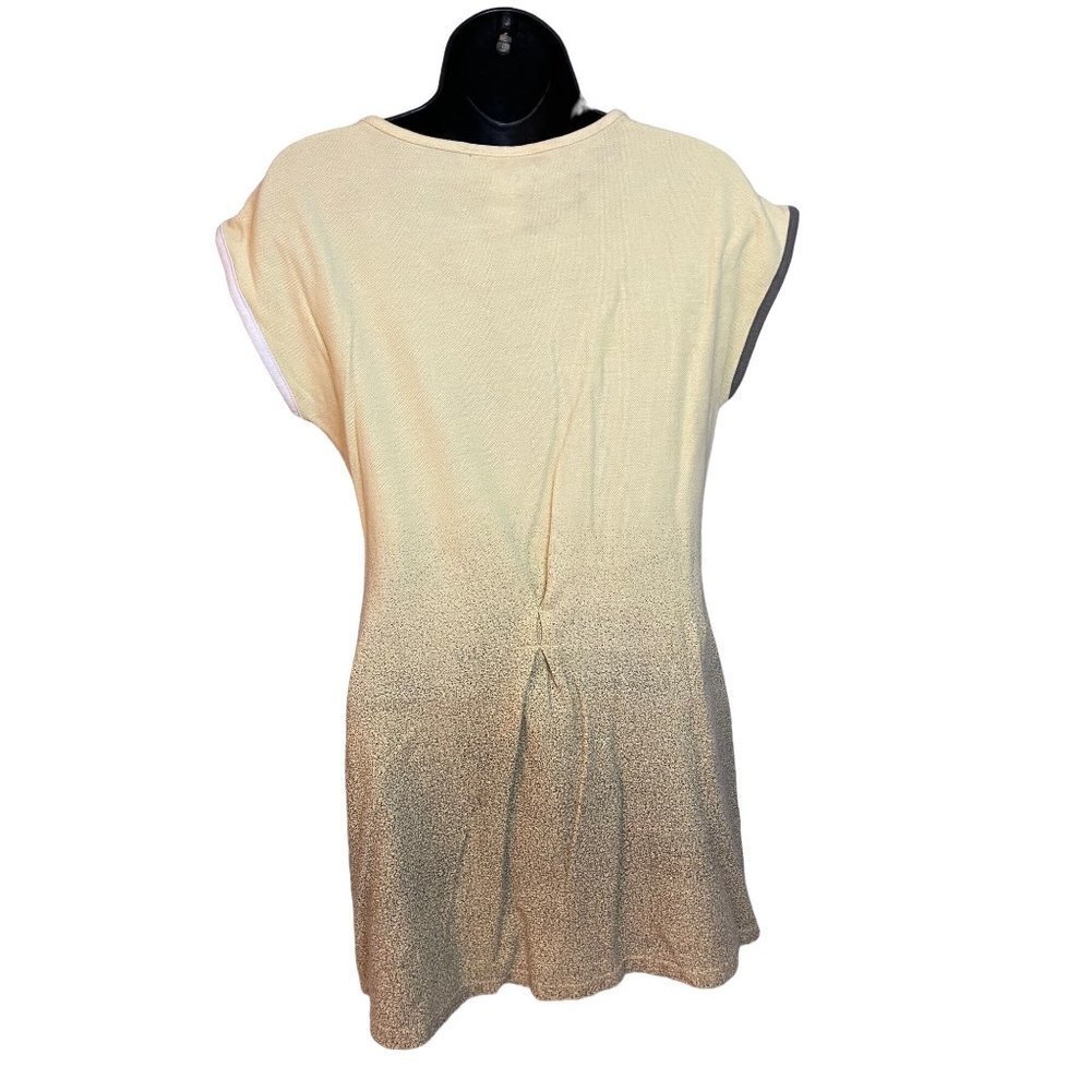Vintage Y2K IXSpa Yellow Cap Sleeve Cotton Tennis Dress with Pockets Sz S - Picture 2 of 11